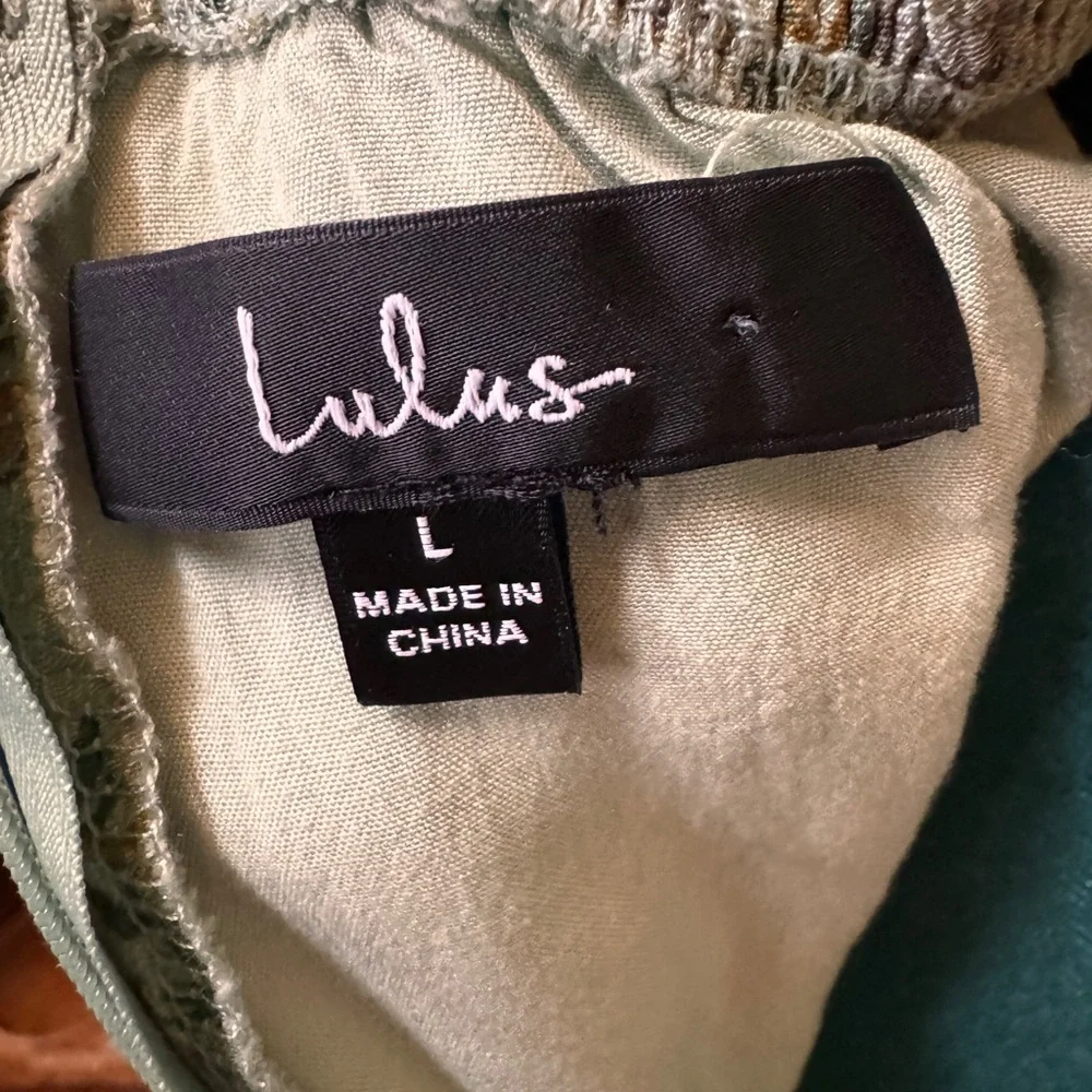 Lulus Floral Summer Dress in Sage Green - Picture 5 of 5